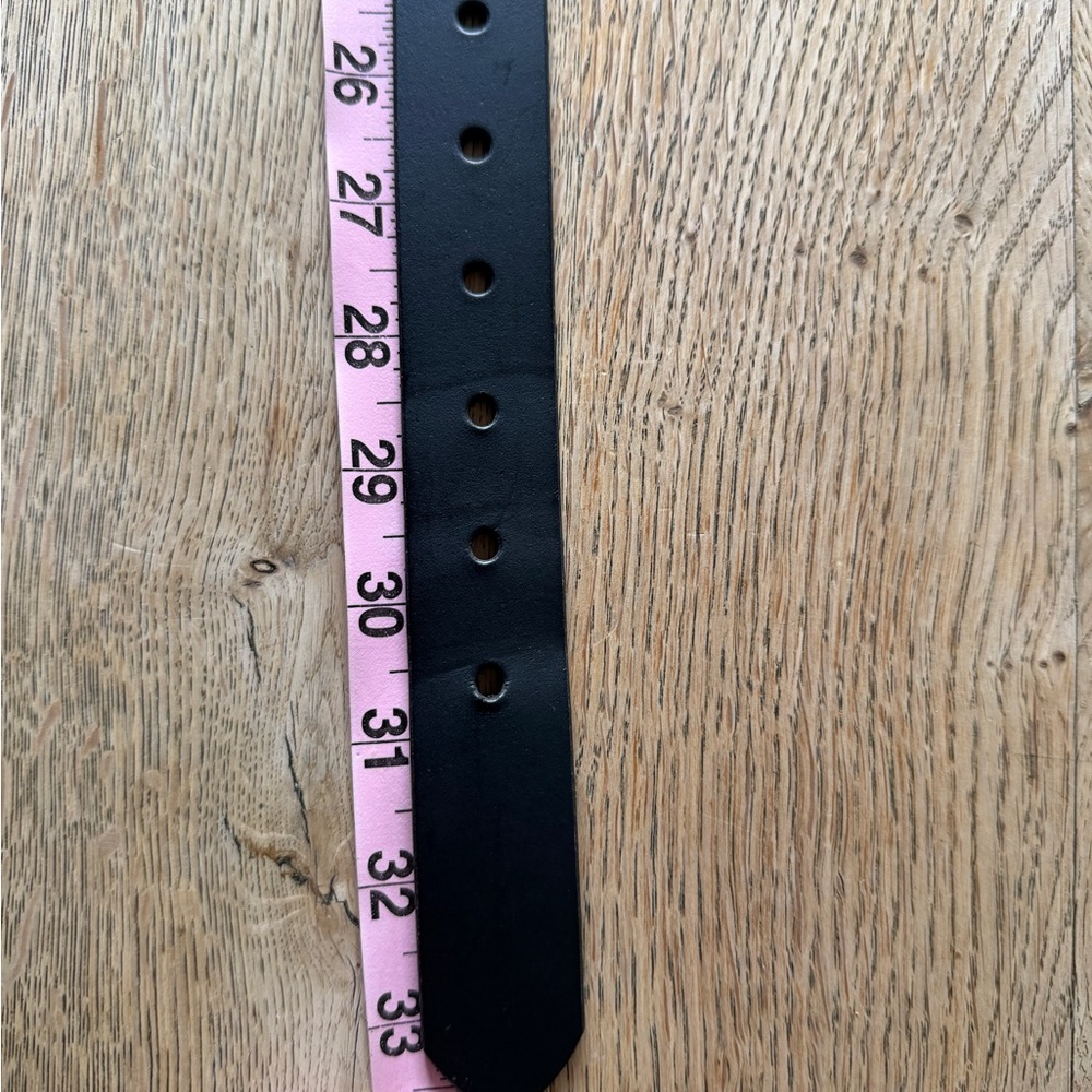 GAP Boys Black Leather Belt w/ Silver Buckle- L - Picture 6 of 8